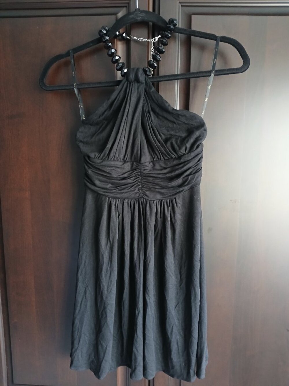 Sky Size S Black Halter Top